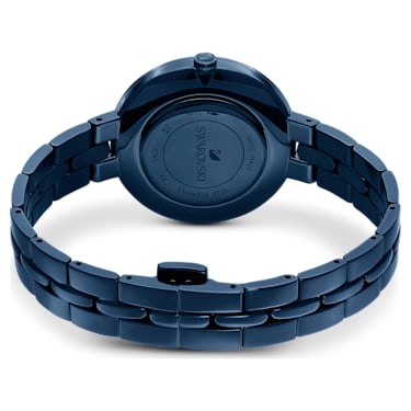 Cosmopolitan 腕表, 瑞士制造, 金属手链, 蓝色, 蓝色饰面 - Swarovski, 5647452
