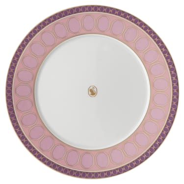 Signum 餐碟, 瓷器, 粉红色 - Swarovski, 5648488