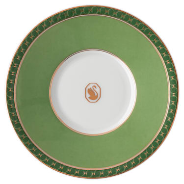 Signum 咖啡杯连茶碟, 瓷器, 绿色 - Swarovski, 5648499