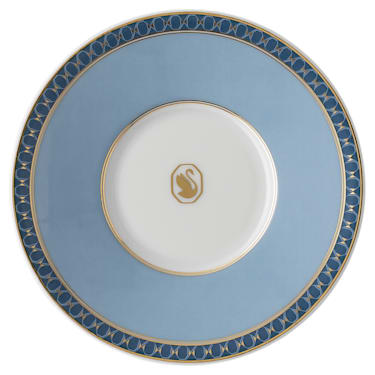 Signum 咖啡杯连茶碟, 瓷器, 蓝色 - Swarovski, 5648501