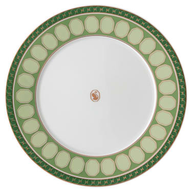 Signum 餐碟, 瓷器, 绿色 - Swarovski, 5648502