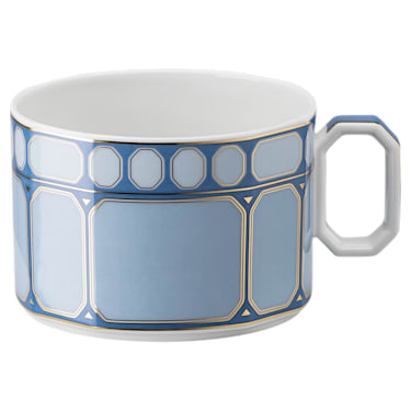 Signum 茶杯连茶碟, 瓷器, 蓝色 - Swarovski, 5648516