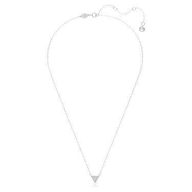 Ortyx 项链, 三角形切割, 白色, 镀铑 - Swarovski, 5649002