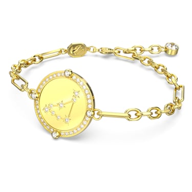 Zodiac 手链, 摩羯座, 金色, 镀金色调 - Swarovski, 5649066