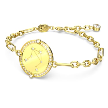 Zodiac 手链, 天秤座, 金色, 镀金色调 - Swarovski, 5649069