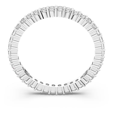 Vittore 戒指, 圆形切割, 白色, 银色润饰 - Swarovski, 5655705