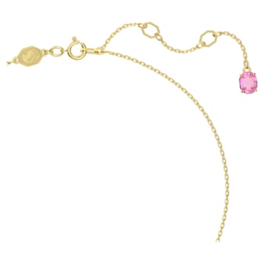 Florere 链坠, 花朵, 小码, 粉红色, 镀金色调 - Swarovski, 5657875