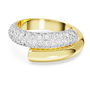 Dextera 戒指, 白色, 镀金色调 - Swarovski, 5668810