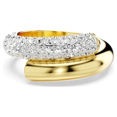 Dextera 戒指, 白色, 镀金色调 - Swarovski, 5668812