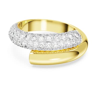 Dextera 戒指, 白色, 镀金色调 - Swarovski, 5668814