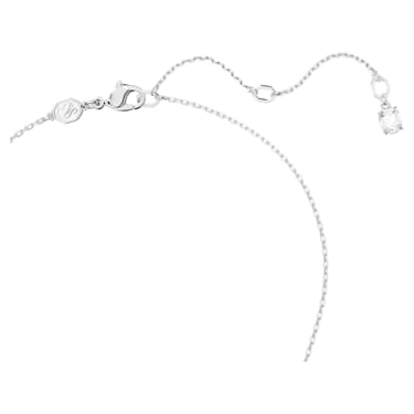 Dextera 链坠, 环形相扣, 白色, 镀铑 - Swarovski, 5670251