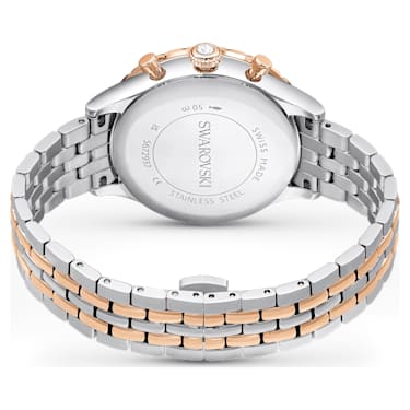 Octea Chrono 腕表, 瑞士制造, 金属手链, 玫瑰金色调, 混合金属润饰 - Swarovski, 5672937