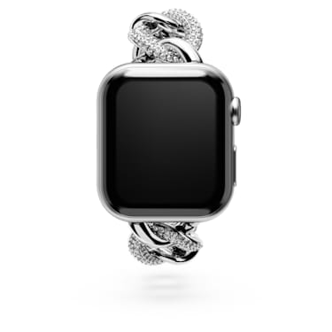 Sparkling 链条式表带, 适用于 Apple Watch® 40 毫米 和 41 毫米, 银色调, 不锈钢 - Swarovski, 5678671