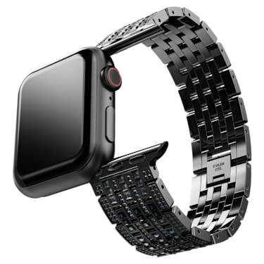 Sparkling 公主表带, 适用于 Apple Watch® 40 毫米 和 41 毫米, 黑色润饰 - Swarovski, 5678675