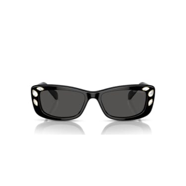 太阳眼镜, 长方形, SK6008, 黑色 - Swarovski, 5679545