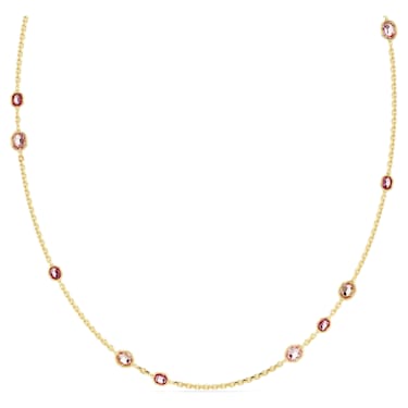 Imber 项链, 八角形切割, 长, 粉红色, 镀金色调 - Swarovski, 5682533