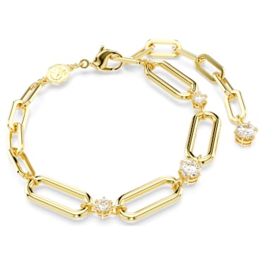 Constella 手链, 白色, 镀金色调 - Swarovski, 5683359