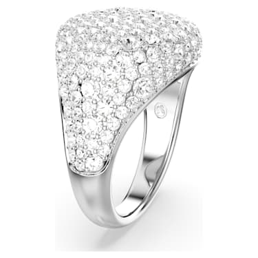 Meteora 个性戒指, 白色, 镀铑 - Swarovski, 5684245