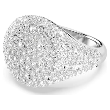 Meteora 个性戒指, 白色, 镀铑 - Swarovski, 5684249
