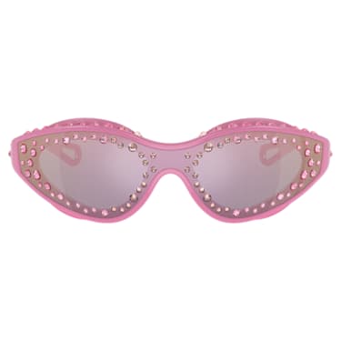 太阳眼镜, 游泳镜造型, 粉红色 - Swarovski, 5691734