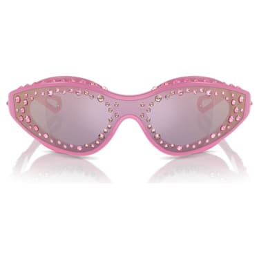 太阳眼镜, 游泳镜造型, 粉红色 - Swarovski, 5691734