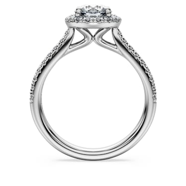 Eternity 单石光环戒指, 总重 1.33 克拉培育钻石, 18K 白金 - Swarovski, 5699187