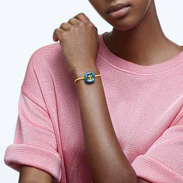 Dulcis bracelet, Cushion cut, Blue - Swarovski, 5613667