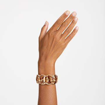 Harmonia cuff, Oversized floating crystals, Gold tone, Gold-tone plated - Swarovski, 5616521