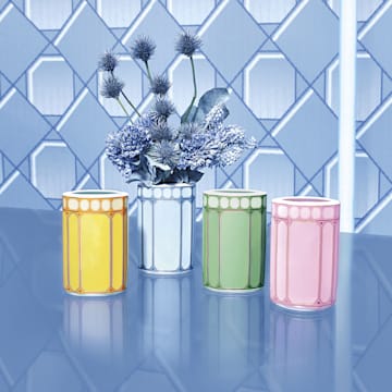 Signum vase, Porcelain, Small, Blue - Swarovski, 5635559