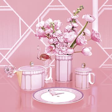 Signum teapot, Porcelain, Small, Pink - Swarovski, 5635566