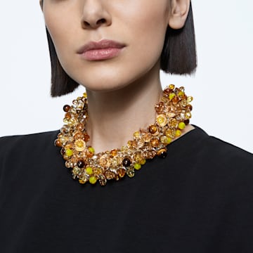 Somnia necklace, Statement, Multicolored, Gold-tone plated - Swarovski, 5647594