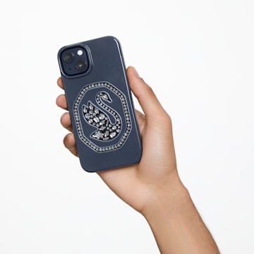 Smartphone case, Swan, iPhone® 14 Pro Max, Black - Swarovski, 5649838
