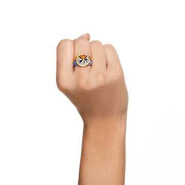 Captain Marvel © MARVEL ring, Multicolored, Gold-tone plated - Swarovski, 5650880