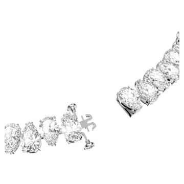 Millenia 项链, 梨形切割, 白色, 镀铑 - Swarovski, 5598362