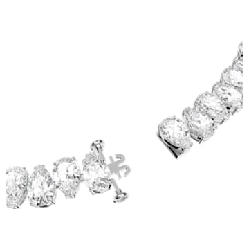 Millenia necklace, Pear cut, White, Rhodium plated - Swarovski, 5598362