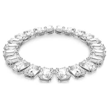 Millenia 项链, 超大仿水晶, 八角形切割, 白色, 镀铑 - Swarovski, 5599149
