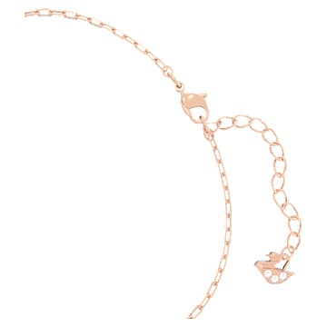 Little bracelet, Ox, Purple, Rose gold-tone plated - Swarovski, 5599156