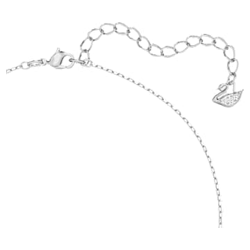 Millenia 链坠, 八角形切割, 白色, 镀铑 - Swarovski, 5599177