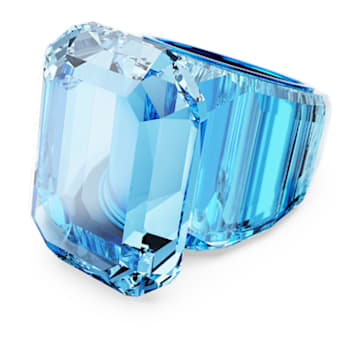 Lucent 个性戒指, 八角形切割, 蓝色 - Swarovski, 5600235