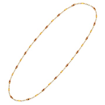 Somnia 项链, 大码, 咖啡色, 镀金色调 - Swarovski, 5600790