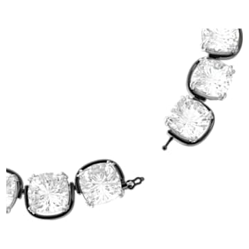 Harmonia 束颈项链, 枕形切割, 白色, 混合金属润饰 - Swarovski, 5600942