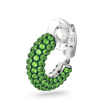 Tigris 耳骨夹, 单个, 绿色, 镀铑 - Swarovski, 5604959