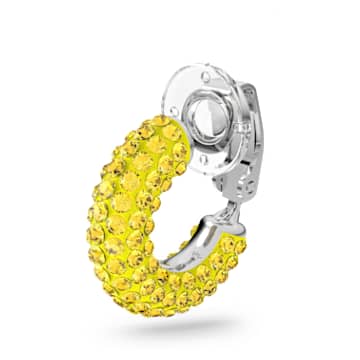 Tigris 耳骨夹, 单个, 黄色, 镀铑 - Swarovski, 5604960