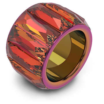 Curiosa cocktail ring, Baguette cut, Pink - Swarovski, 5607415