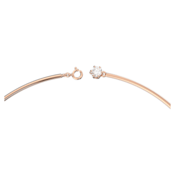 Constella 项链, 圆形切割, 白色, 镀玫瑰金色调 - Swarovski, 5609710