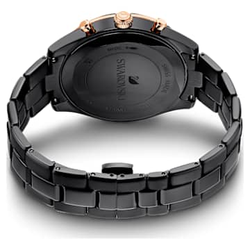 Octea Lux Sport 腕表, 瑞士制造, 金属手链, 黑色, 黑色润饰 - Swarovski, 5610472