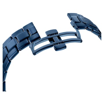 Octea Lux Sport watch, Swiss Made, Metal bracelet, Blue, Blue finish - Swarovski, 5610475