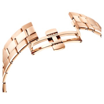 Octea Lux Sport watch, Swiss Made, Metal bracelet, Black, Rose gold-tone finish - Swarovski, 5610478