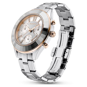 Octea Lux Sport 腕表, 瑞士制造, 金属手链, 银色, 不锈钢 - Swarovski, 5610494