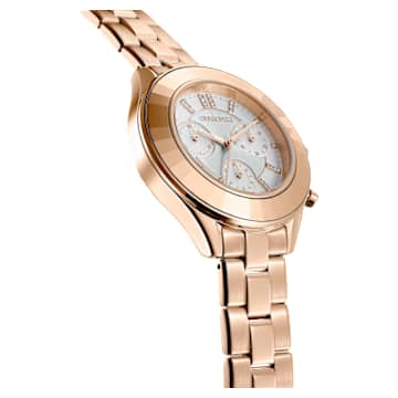 Octea Lux Sport watch, Swiss Made, Metal bracelet, Rose gold tone, Rose gold-tone finish - Swarovski, 5612194
